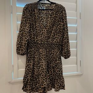 Michael Kors ruffle wrap dress